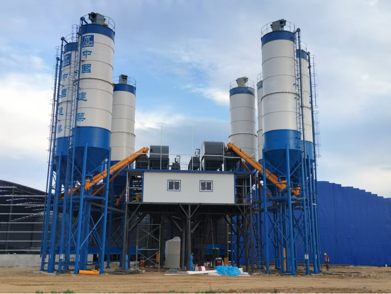 HZS120 Concrete Batching Plant 120 m3 per hour