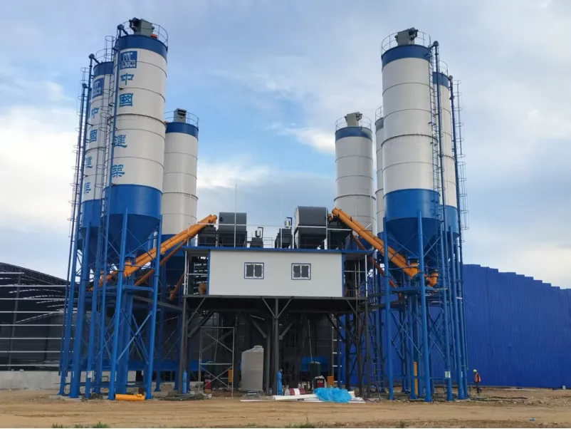 HZS120 Concrete Batching Plant 120m3/h