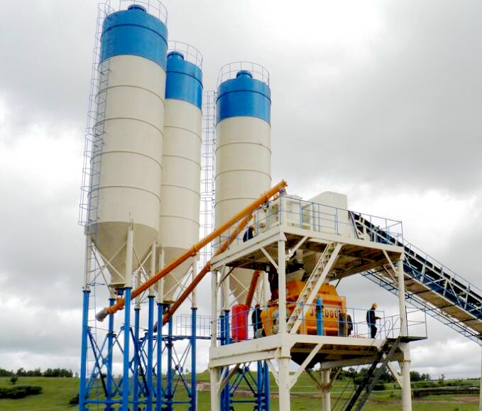 HZS60 Concrete Batching Plant 60 m3 per hour