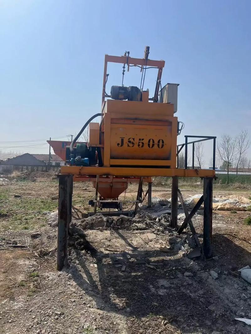JS500 Concrete Mixer twin shaft 0.5 m3