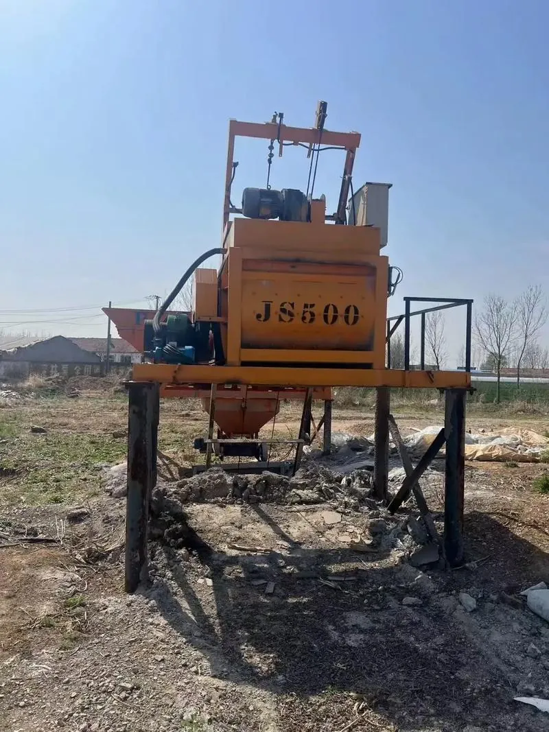 JS500 Concrete Mixer 0.5m3 twin-shaft